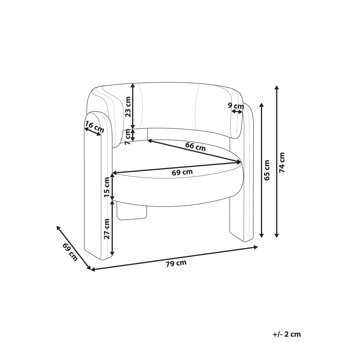 Fotel BUREA Szenil Jasnobeżowy