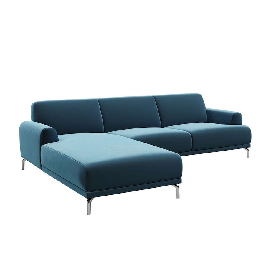 Sofa narożna Puzo - ciemnogranatowa