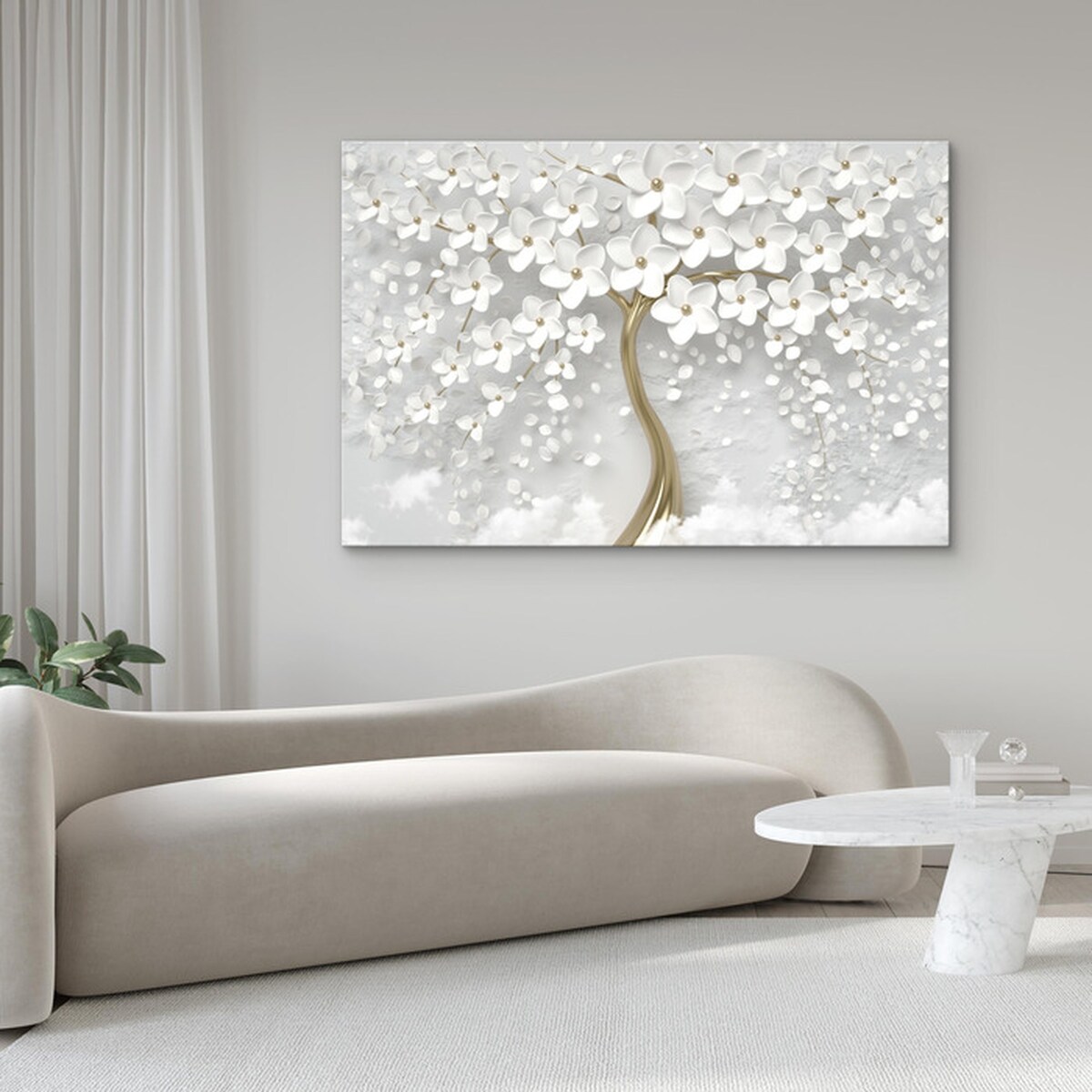 Obraz Na Płótnie Abstrakcyjne Drzewo 70x50cm