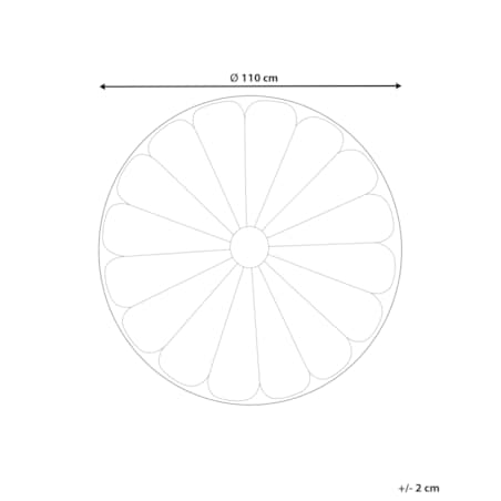 Mata do zabawy kwiat 110 x 110 cm różowa ELIZJUM
