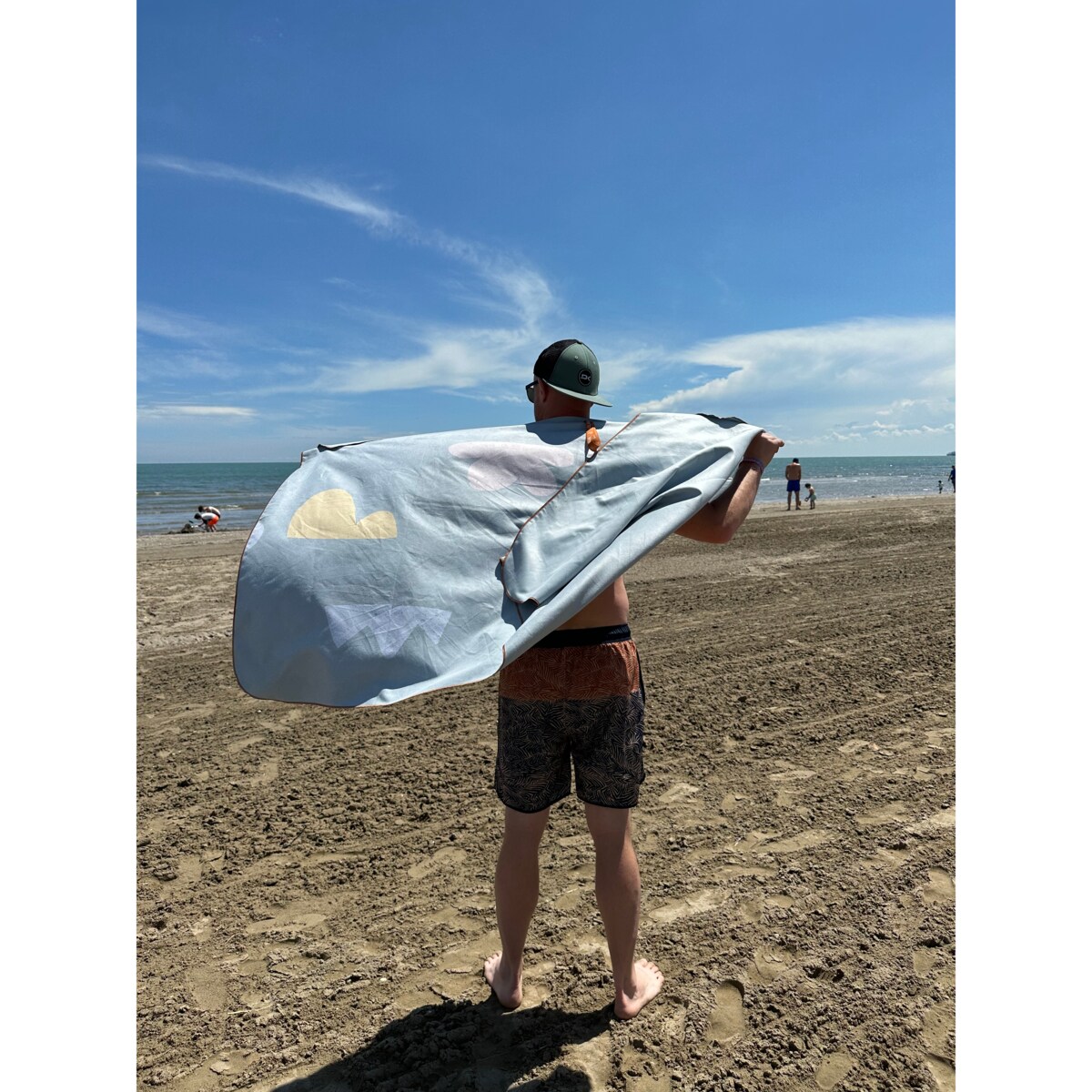 Ręcznik kąpielowy OLYA KIDS wzór ORGANIC SEA L 160x100cm