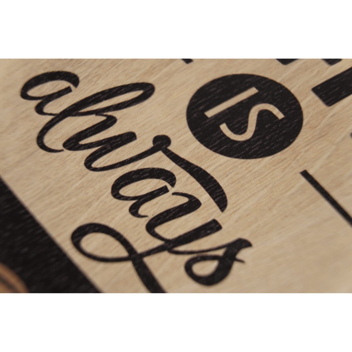 Nowoczesny drewniany zegar kuchenny Coffee Idea