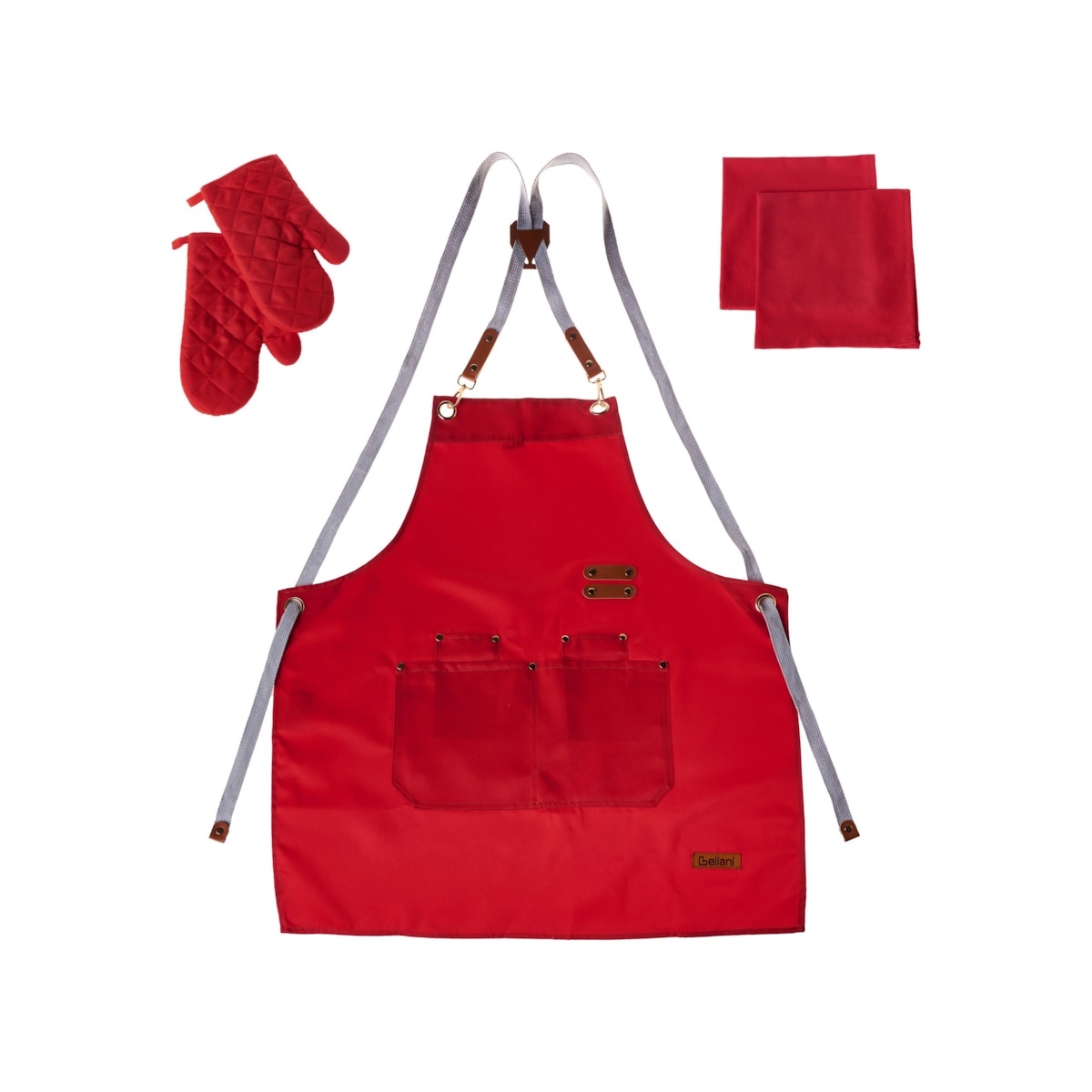 Zestaw tekstyliów kuchennych BRASSICA Czerwony