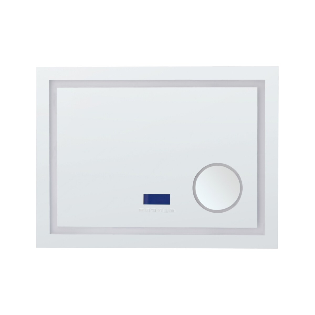 Lustro ścienne LED z głośnikiem Bluetooth 60 x 80 cm srebrne THAIX