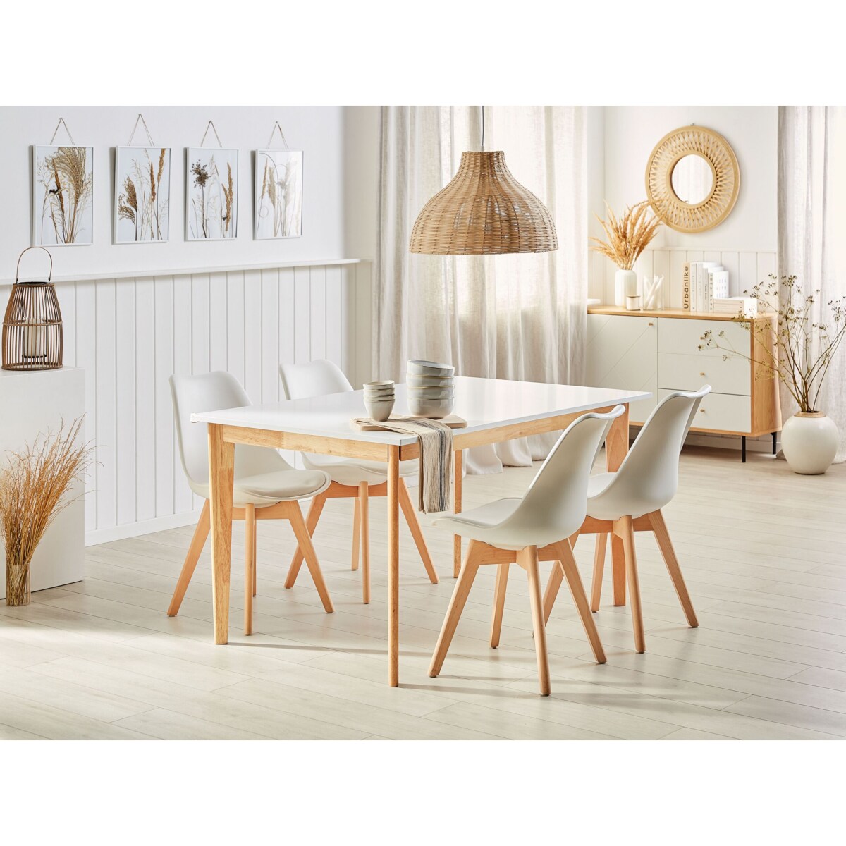 Stół do jadalni rozkładany SOLA Biały 140/180 cm 90 cm