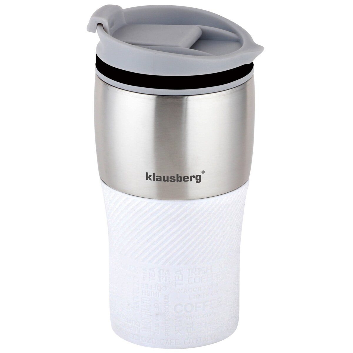 Kubek termiczny 320ml KLAUSBERG biały