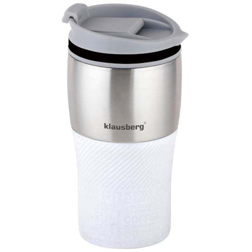 Kubek termiczny 320ml KLAUSBERG biały