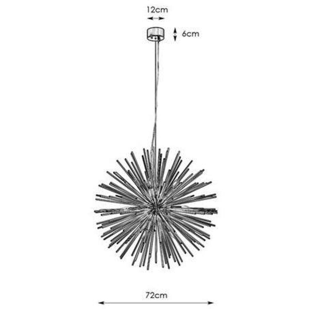 Designerska LAMPA wisząca SOLEIL 107752 Markslojd metalowa OPRAWA gwiazda złota