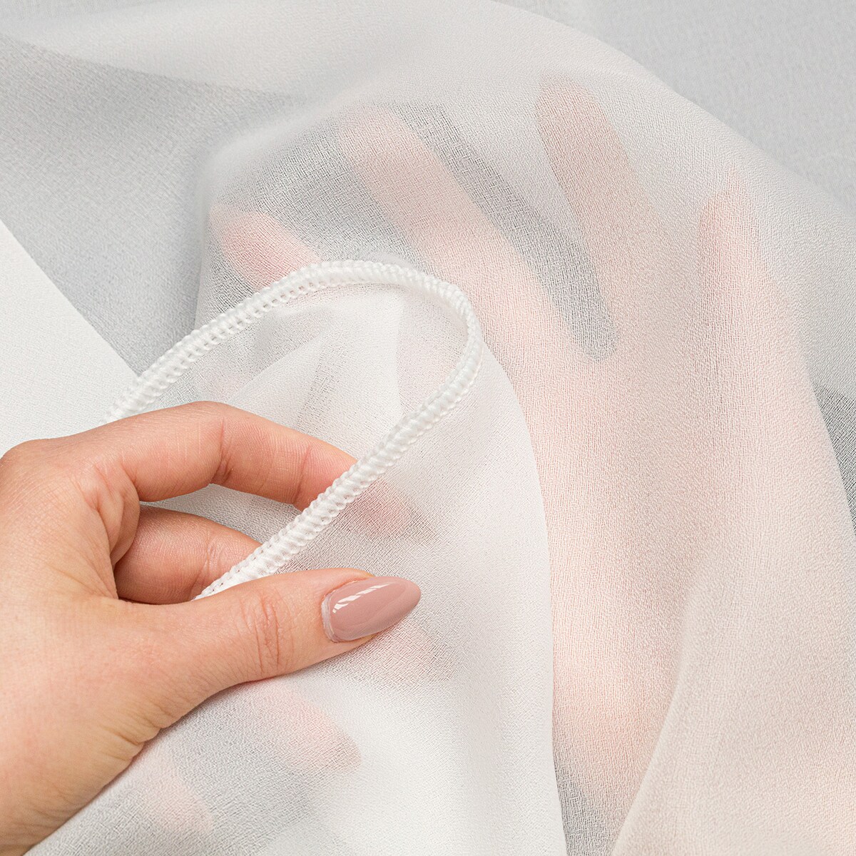 Firana na haczykach flex podwójnych 300x245 ecru natural look