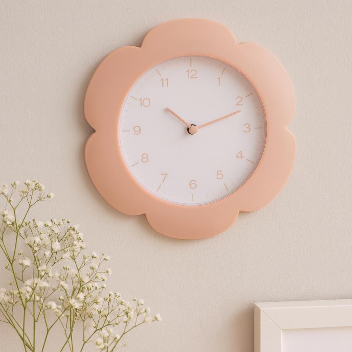 Zegar ścienny w kształcie kwiatu KRONA, 23 cm