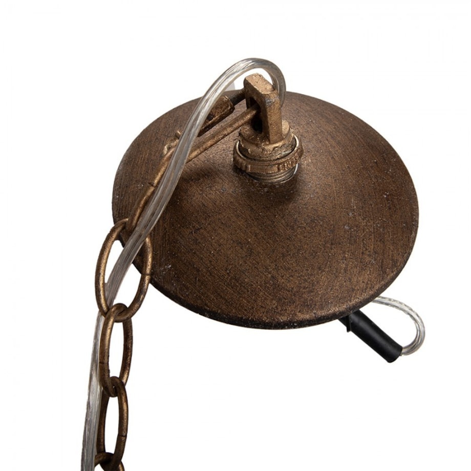 Lampa wisząca loftowa, złota Factory Ø 20x22 cm