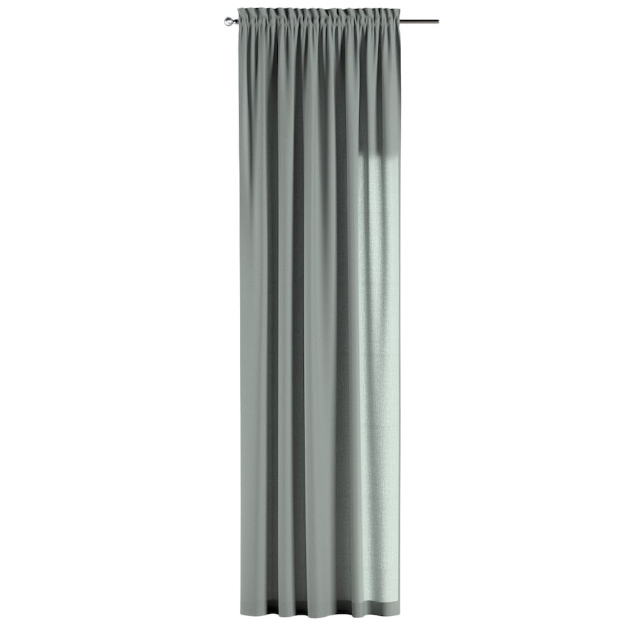 Zasłona na kanale z grzywką 1 szt. 130x260 jasny szary