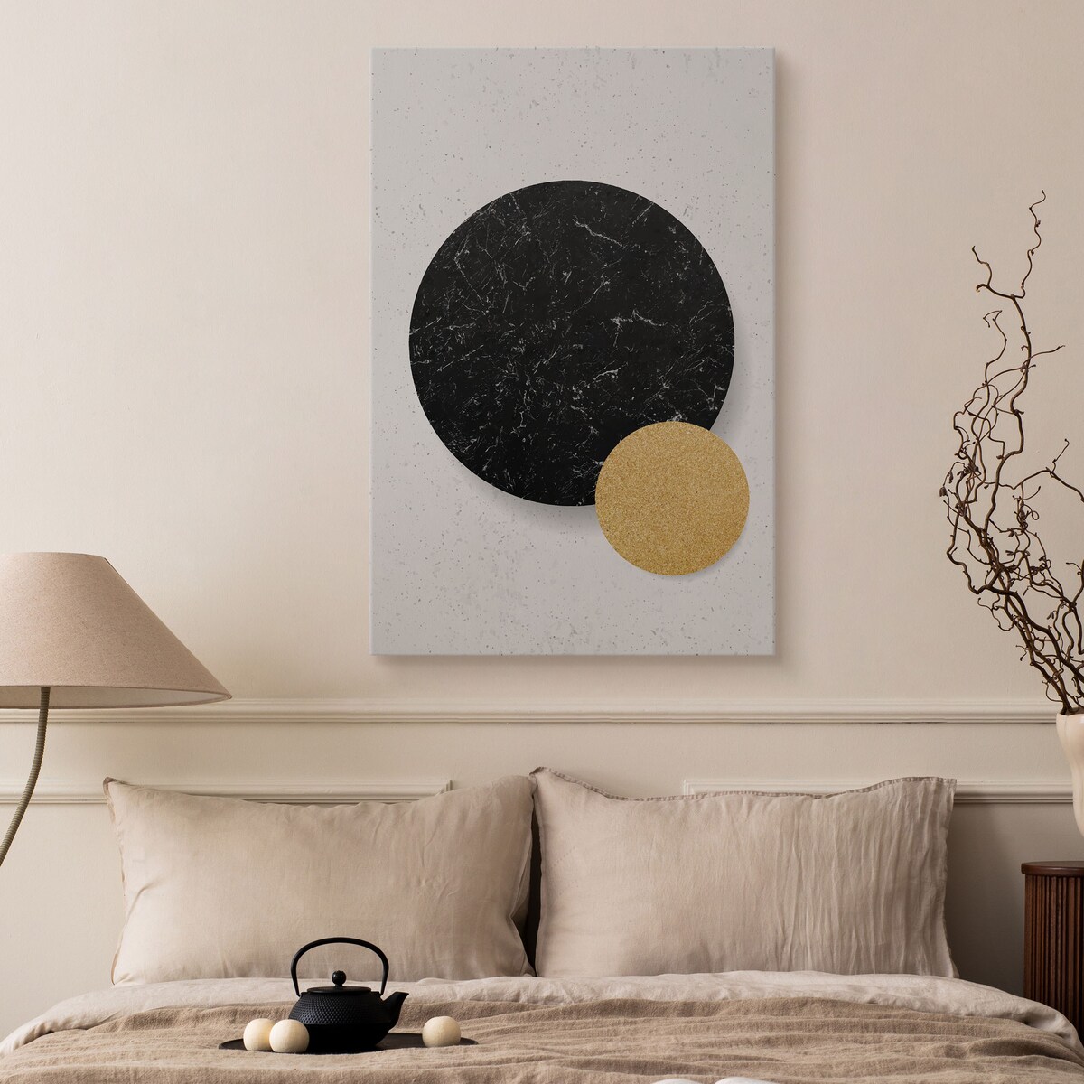 Obraz Marmur Koła Figury Geometryczne Styl Glamour 80x120cm