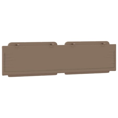 vidaXL Poduszka na wezgłowie, Zadar, cappuccino, 200 cm, sztuczna skóra