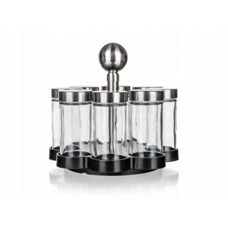 PRZYPRAWNIK pojemnik na przyprawy zestaw do kuchni w stojaku na prezent