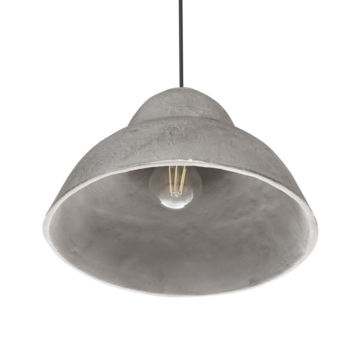 Lampa wisząca KABALEBO Papier-mâché Szary