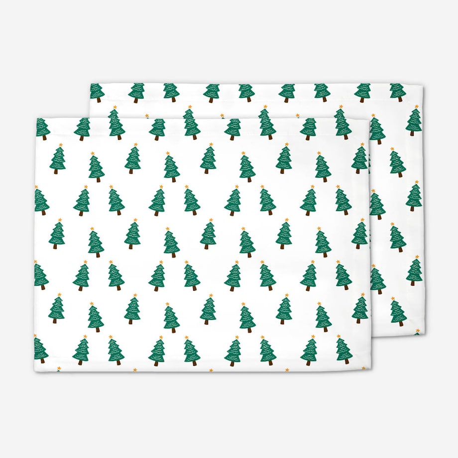 Podkładki świąteczne - Choinki