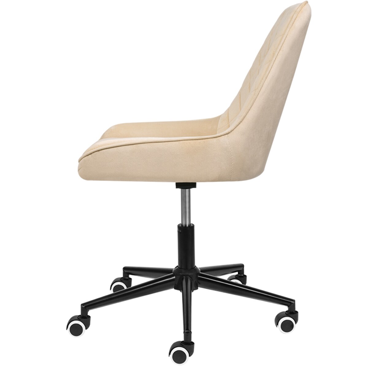 Fotel biurowy krzesło obrotowe regulowane beżowe do biurka