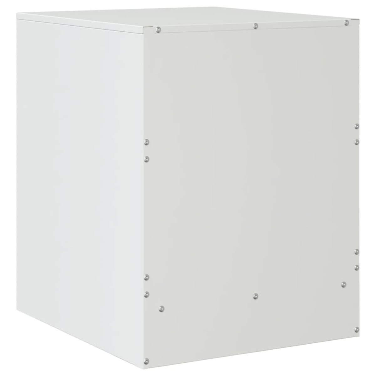 vidaXL Szafki nocne, 2 szt., białe, 34,5x39x44 cm, stal