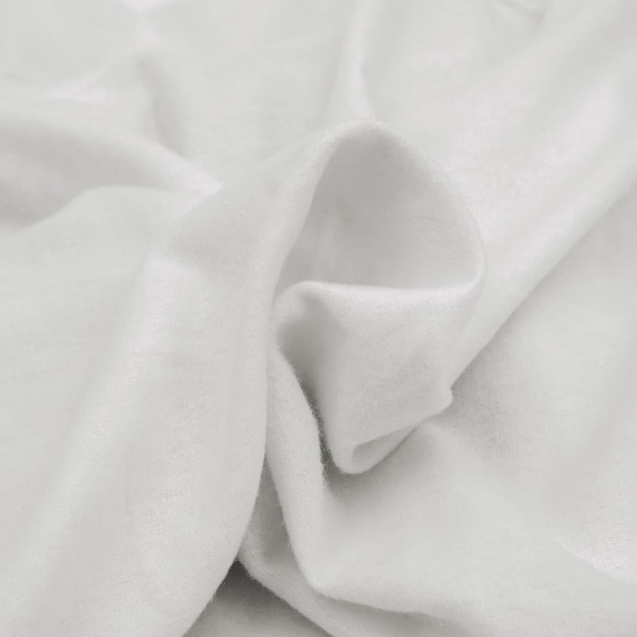 Prześcieradło flanela bez gumki 180x210 kolor ecru