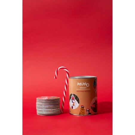 Karty MunoMemory "Christmas Edition" by Julia Kraska w ozdobnej tubie