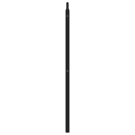 vidaXL Metalowe wymienne wezgłowie, czarne, 180 cm