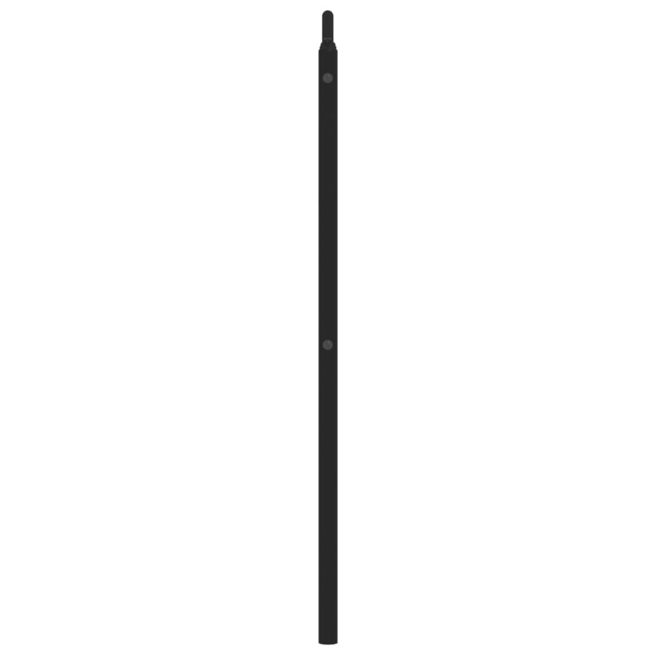 vidaXL Metalowe wymienne wezgłowie, czarne, 180 cm
