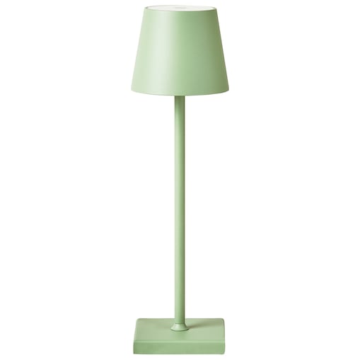 Bezprzewodowa lampa stołowa LED BACEIRO Metal Jasnozielony