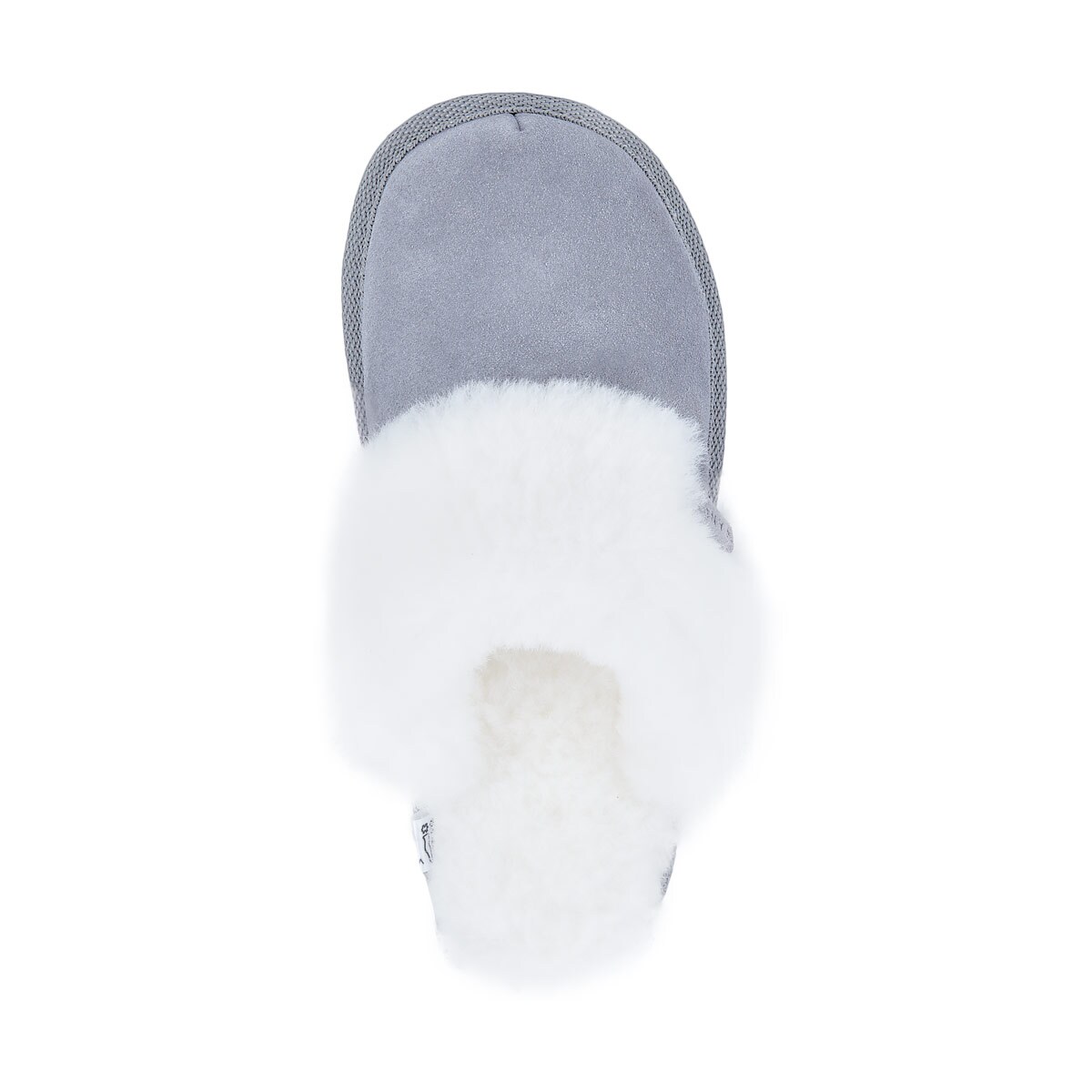 KAPCIE DAMSKIE CASHMERE POPIELATO-BIAŁE 39