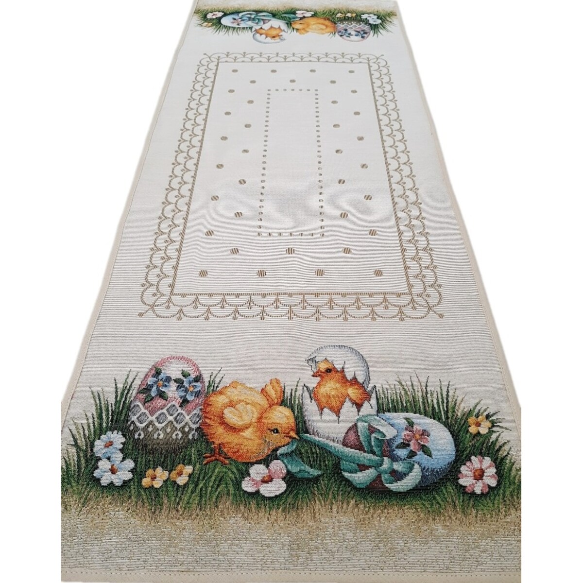 Bieżnik Wielkanocny Na Stół 40X100 Cm Dekoracyjny Ozdobny Pollito