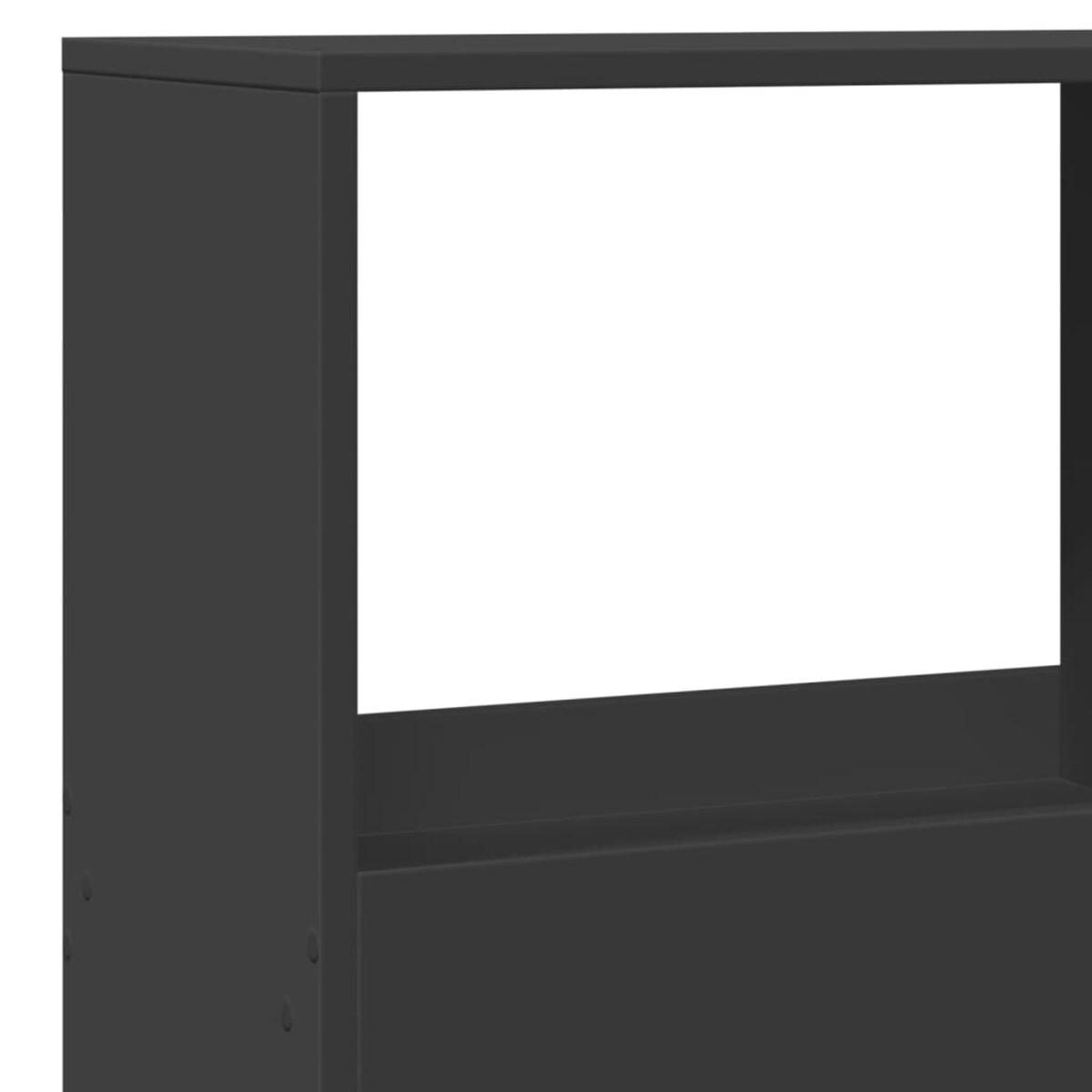 vidaXL Regał, czarny, 100x33x155,5 cm, materiał drewnopochodny