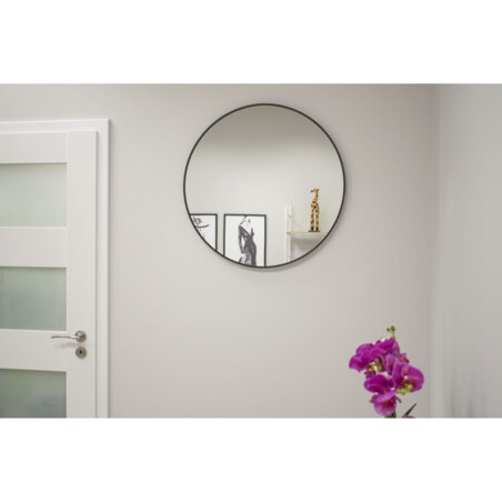 Lustro 80 Cm Czarna Rama