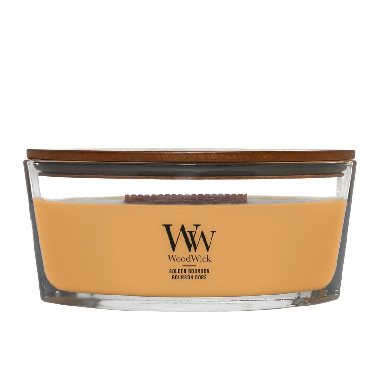 WoodWick świeca Elipsa GOLDEN BOURBON