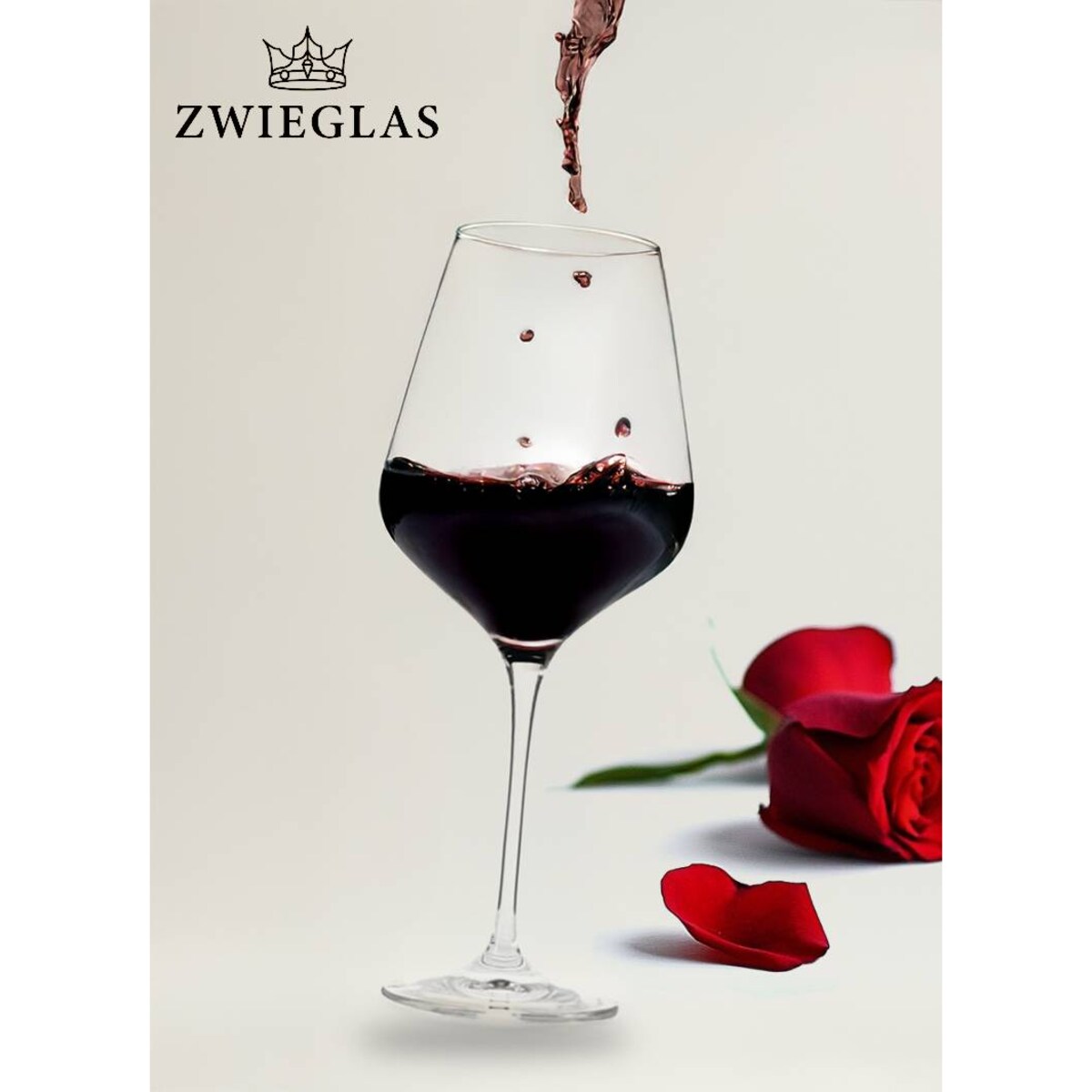 Zestaw Kieliszków Zwieglas 550ml do wina czerwonego 6szt + Kieliszki do wina białego 450ml 6szt