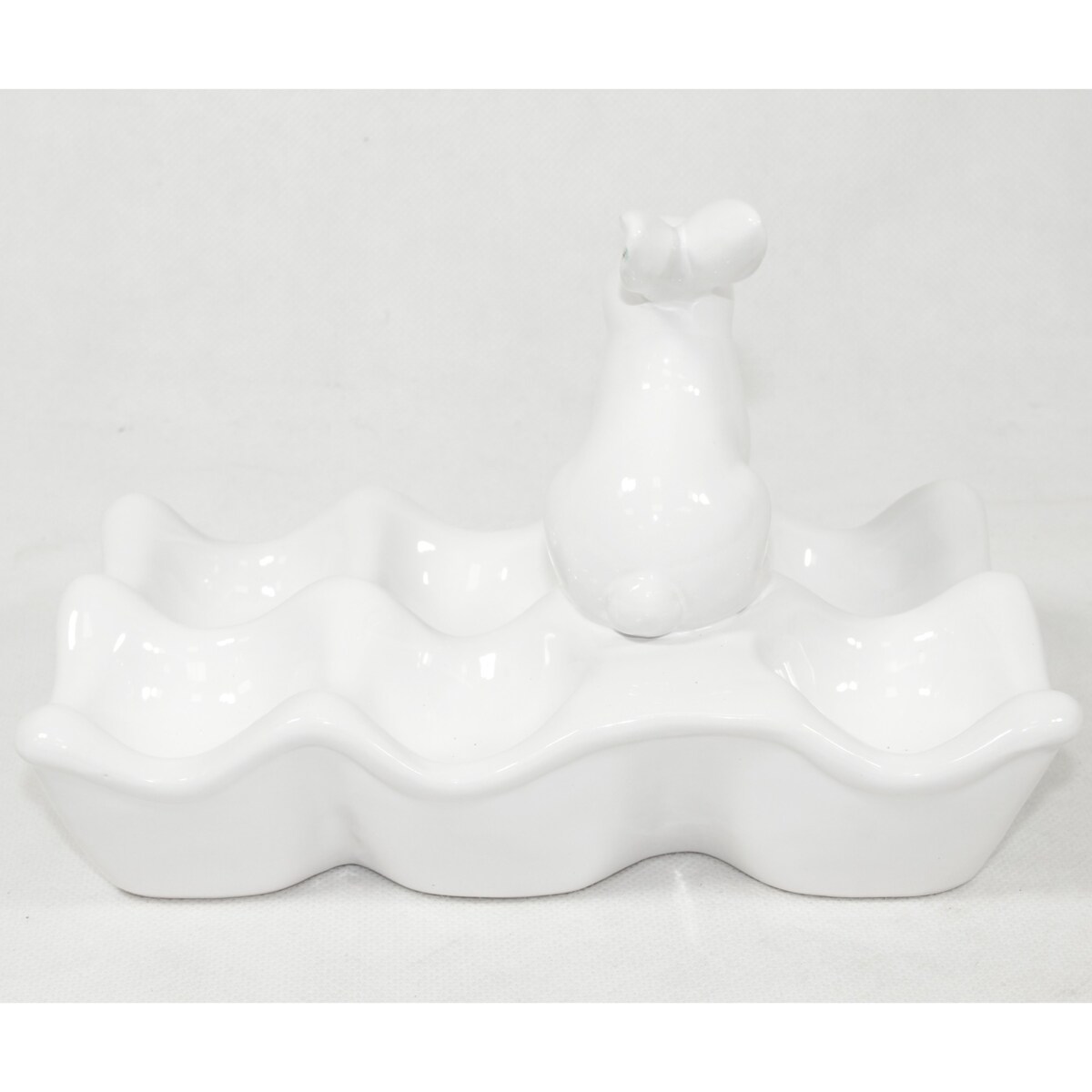 Miseczka na jajka z zajączkiem 13,5x20x12 cm duża