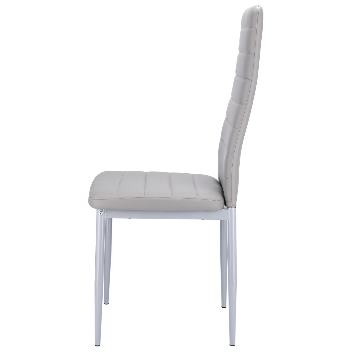 4 x Krzesło VERUM szare ekoskóra