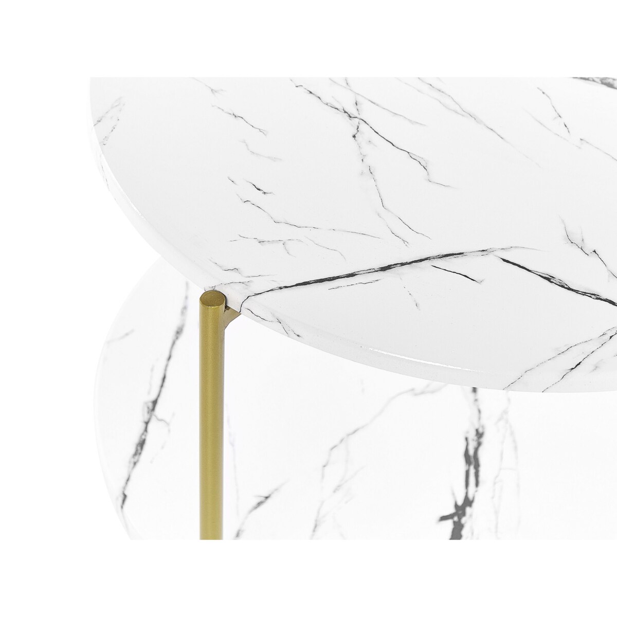 Stolik pomocniczy REVA Biały marmur
