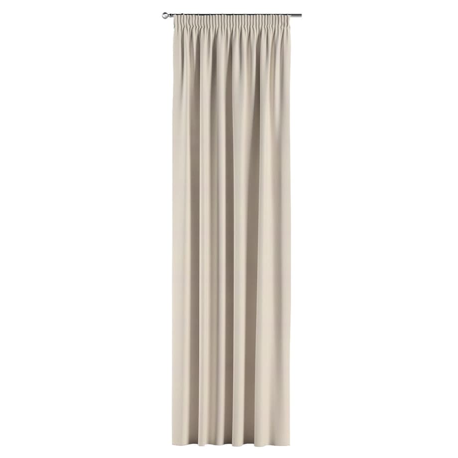 Zasłona na taśmie marszczącej 1 szt. 130x260 jasny beżowy