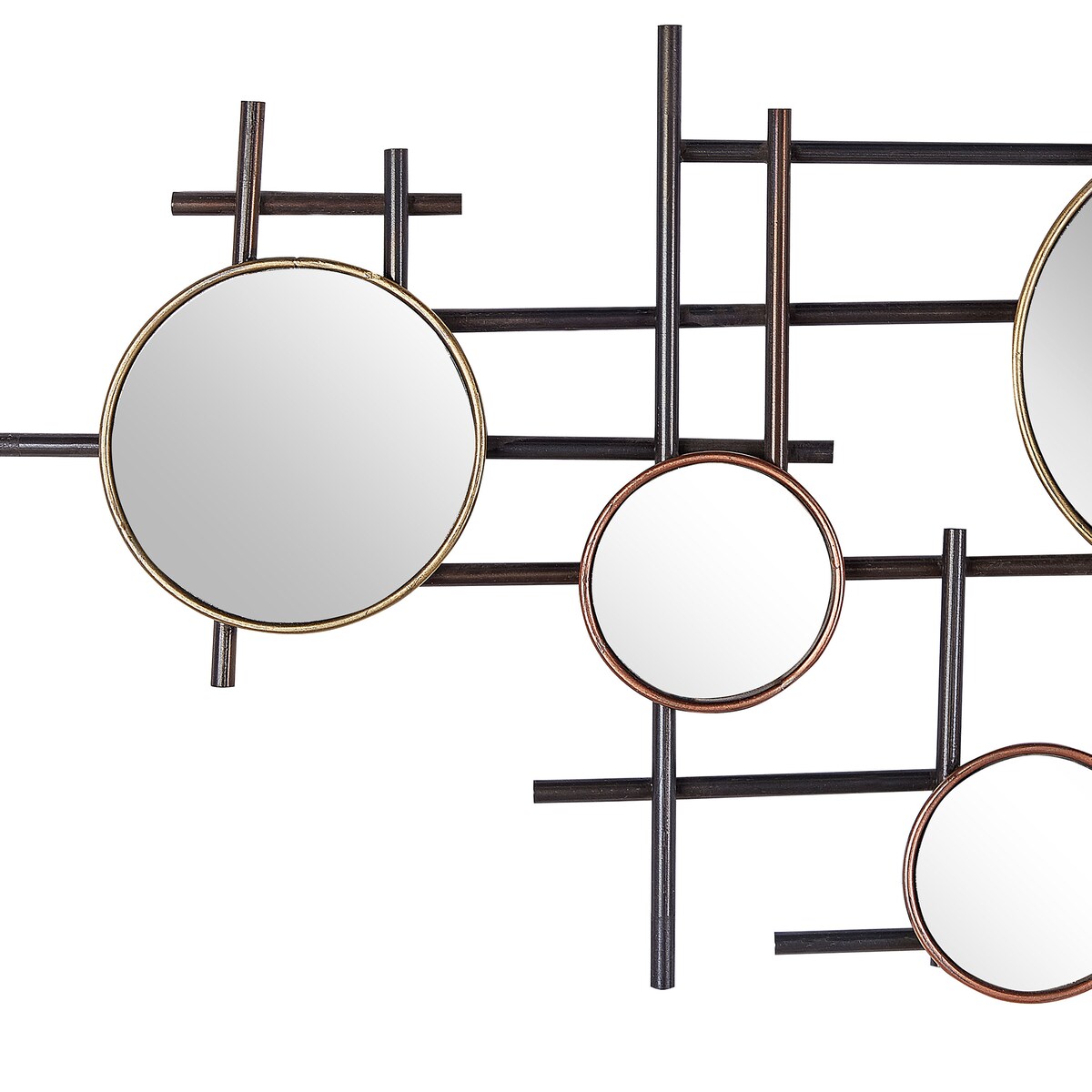 Lustro ścienne IBOS 113 cm 55 cm Metal Czarny