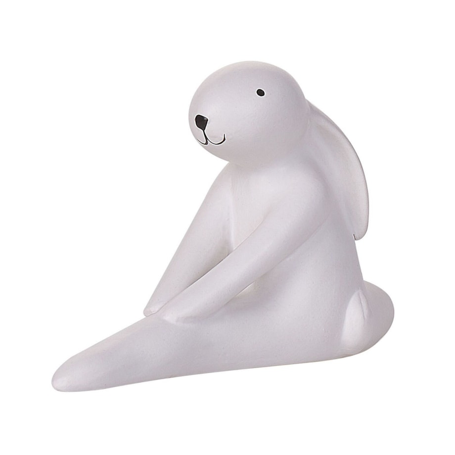 Zestaw 3 figurek dekoracyjnych zając biały BREST