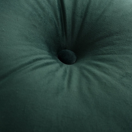 Poduszka okrągła z guzikiem, ciemny zielony, ⌀37 cm, Velvet