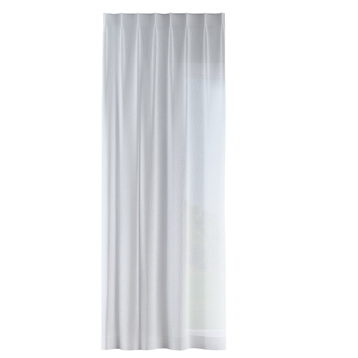 Zasłona na haczykach flex pojedynczych 130x260 biały