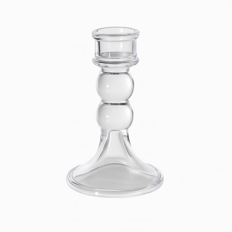 Świecznik dekoracyjny, szklany Glamour 12,5 cm - SW17