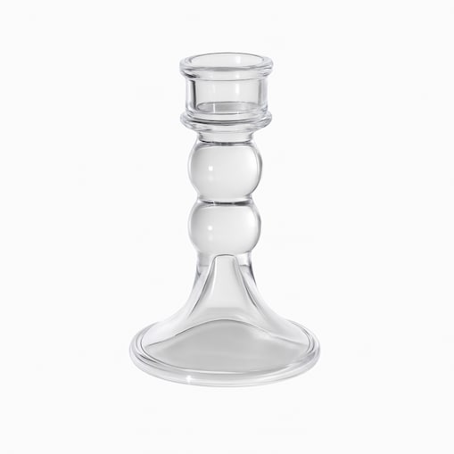 Świecznik dekoracyjny, szklany Glamour 12,5 cm - SW17