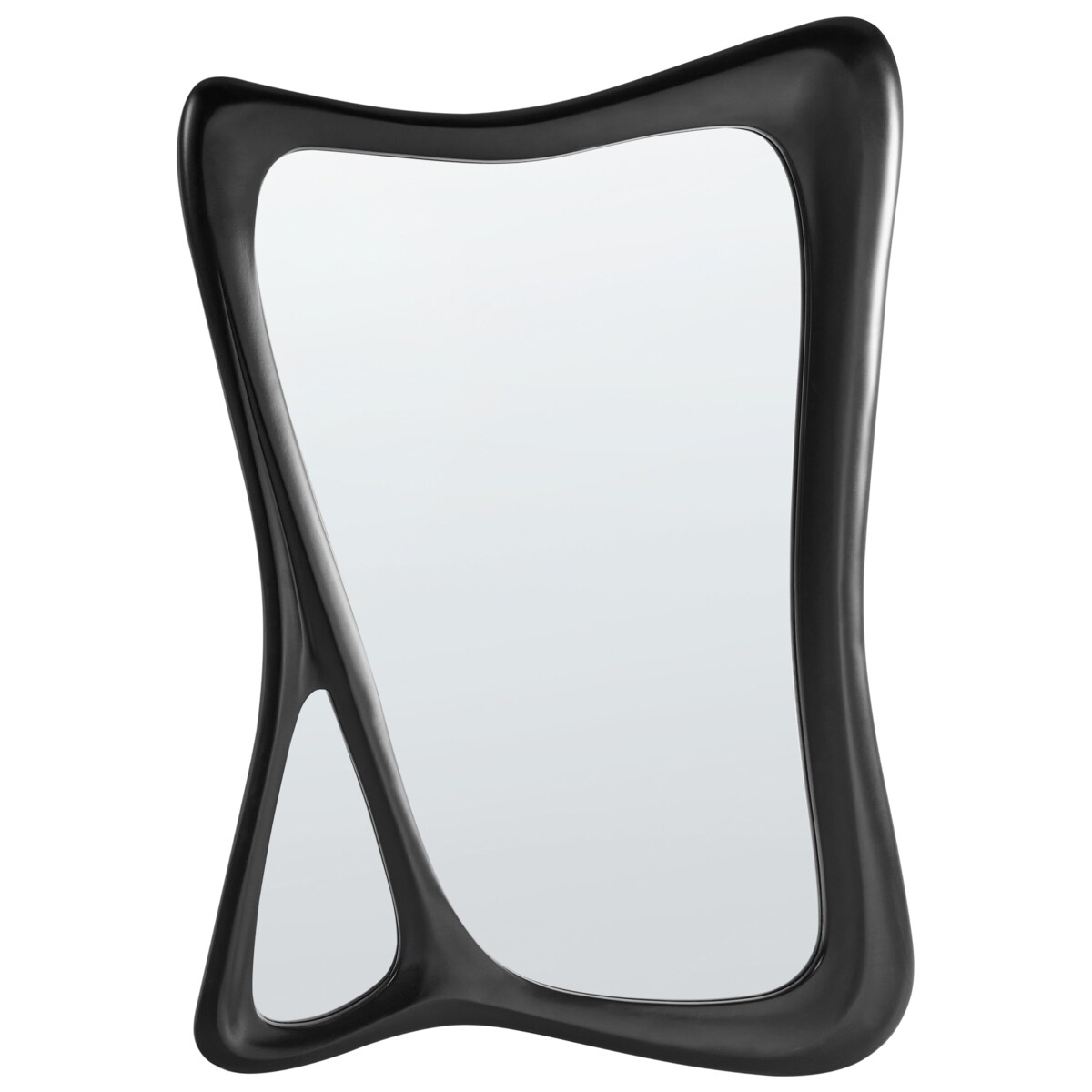 Lustro ścienne LANESTER 70 cm 100 cm Czarny