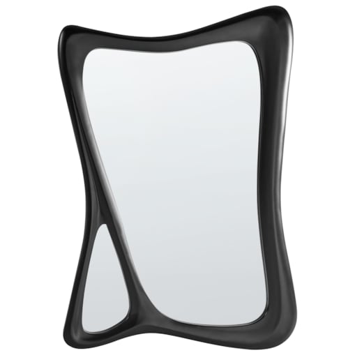 Lustro ścienne LANESTER 70 cm 100 cm Czarny