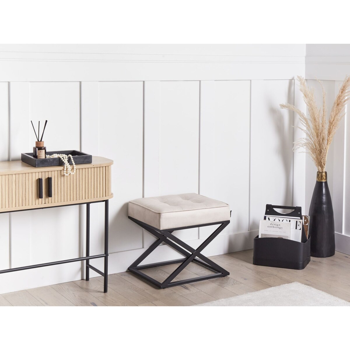 Stołek MURDO Beżowy