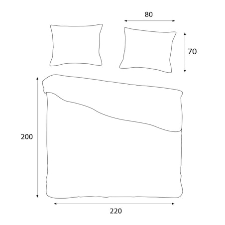 Pościel flanelowa 220x200 Solenne Light szara, liście miłorzębu, Flanelove