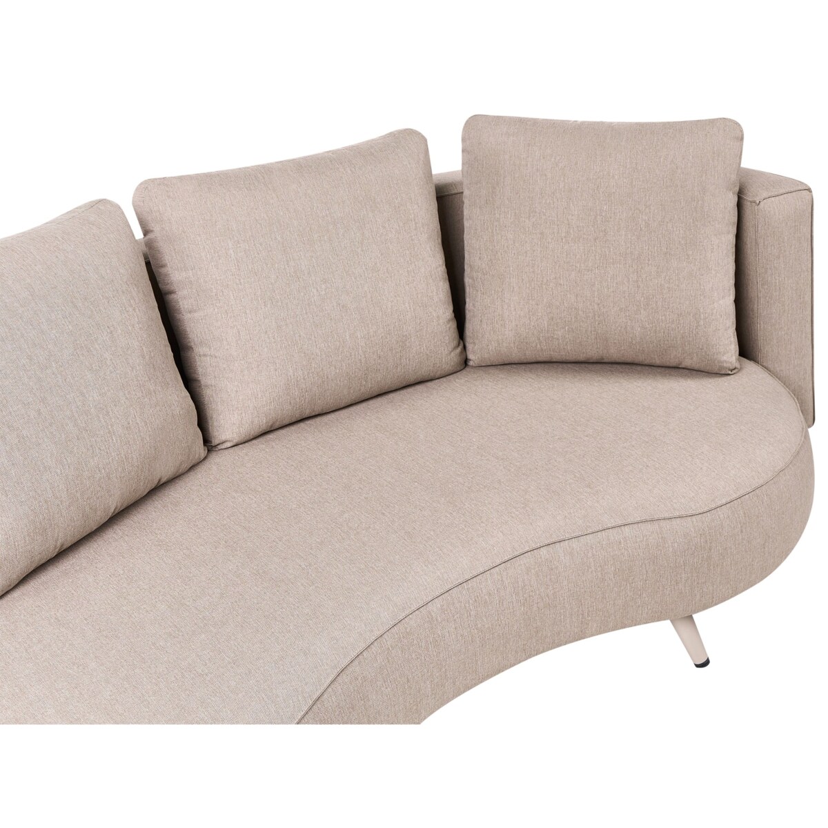 Sofa ogrodowa dla 3 osób PARORI Lewostronny Beżowy