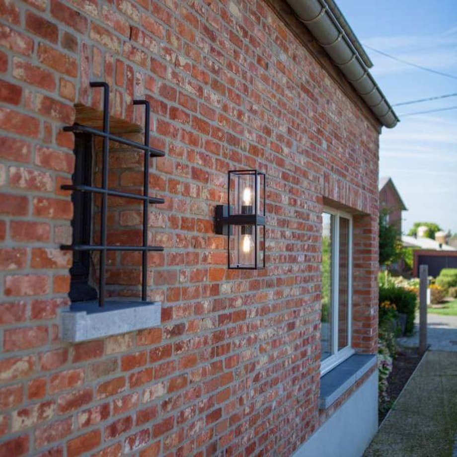 Elewacyjna LAMPA ogrodowa FLAIR 5288804012 Lutec zewnętrzna OPRAWA ścienna outdoor IP44 czarna przezroczysta